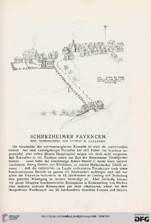 Schrezheimer Fayencen: eine Untersuchung von Gustav E. Pazaurek