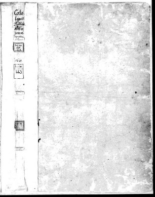 Catalogus bibliothecae Pollinganae - BSB Cbm Cat. 443 : alphabetischer Katalog der Drucke der Bibliothek des Augustinerchorherrenstifts Polling