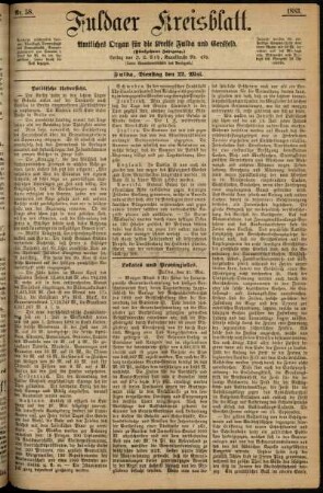 Ausgabe vom Dienstag, den 22. Mai 1883.