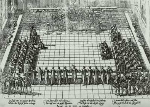 Das Religionsgespräch von Poissy zwischen Theodor Beza und dem Kardinal von Lothringen