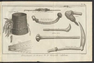 Pl. 54 Ornaments et Armes de la Nouvelle Calédonie.