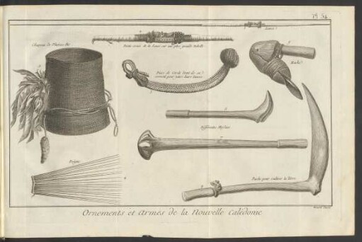 Pl. 54 Ornaments et Armes de la Nouvelle Calédonie.