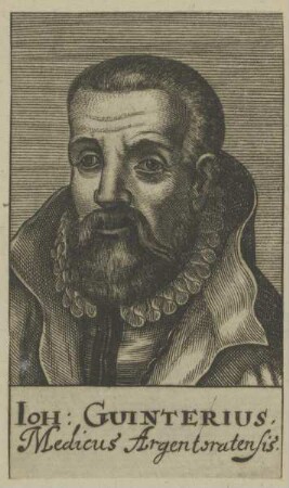 Bildnis des Iohann Guintherius