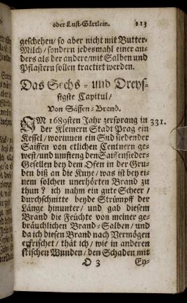 Das Sechs- und Dreyssigste Capitul. - Das Viertzigste Capitul.