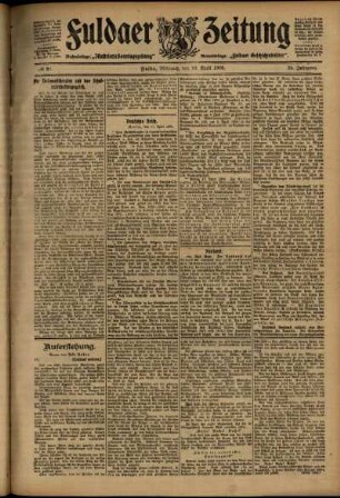 Ausgabe vom Mittwoch, den 18. April 1906.