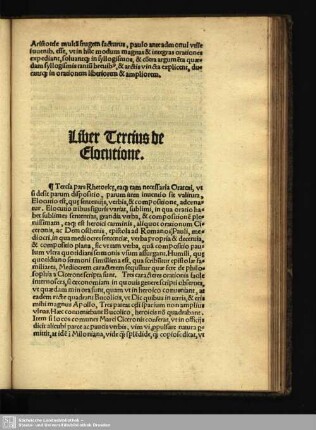 Liber Tercius de Elocutione