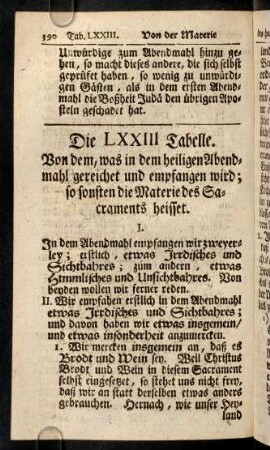 390-398, Die LXXIII. Tabelle