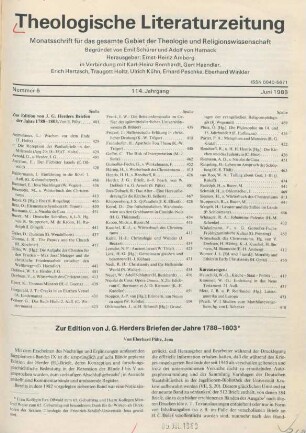 401-414 Zur Edition von J. G. Herders Briefen der Jahre 1788-1803