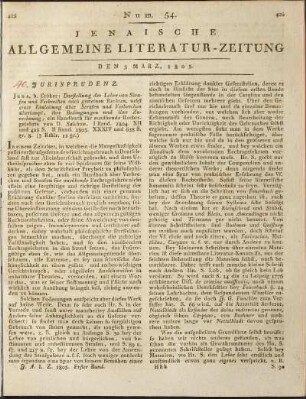 Num. 54. Den 5. März 1805