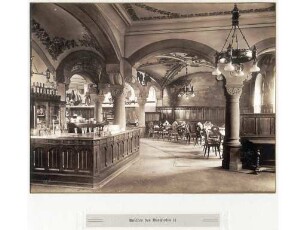 Die Bierbrauerei Friedrich Hoepfner in Karlsruhe. Die neue Brauerei mit Burghof - Inneres des Burghofs II