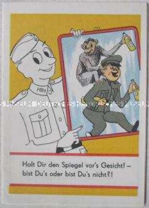 Illustrierte Aufklärungsschrift gegen den Alkoholmissbrauch in der NVA