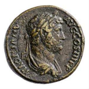Münze, Sesterz, 134 - 138 n. Chr.