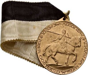Medaille von Emil Doepler auf den Soldaten-Siedlungsverband Kurland, 1919