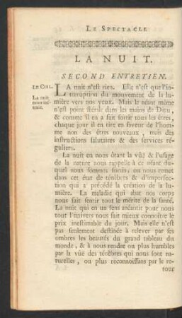 Second entretien. La nuit.