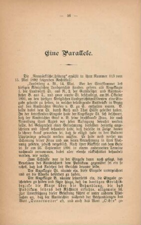 Eine Parallele