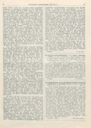 62 [Rezension] Die Verhandlungen des 32. Evangelisch-Sozialen Kongesses in Halle am 2. - 4. Juni 1925