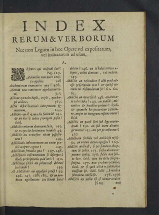 Index rerum & verborum