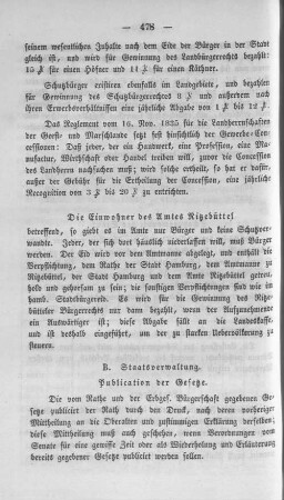 B. Staatsverwaltung.