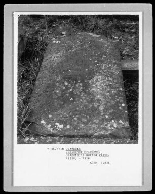 Grabstein von Bertha Plaut