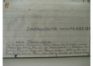 Durch Hida und Uranion und Japanische Winterreise