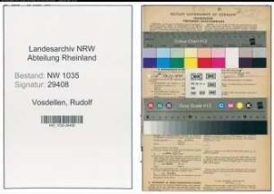 Entnazifizierung Rudolf Vosdellen , geb. 19.09.1884 (Gastwirt)
