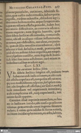 Cap. LXI. De curatione hecticae febris