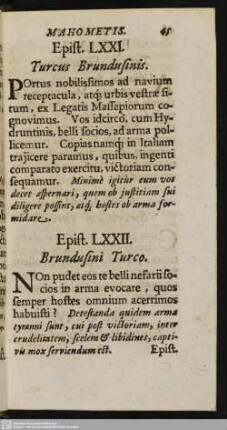 [Epistola LXXI. - LXXX.]