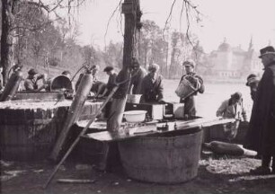 Fischfang - Sachsen. Moritzburger Teichfischen.