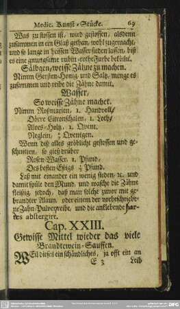 Cap. XXIII. Gewisse Mittel wieder das viele Brandtewein-Sauffen