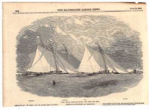 Royal London Yacht Club Match: The start from Erith.- "Phantom", "Vampire", "Lily" "Kitten"
