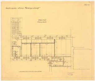 Berliner Handelsgesellschaft, Berlin Erweiterung: 1. Quergebäude: Grundriss EG 1:50