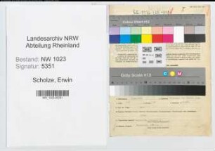Entnazifizierung Erwin Scholze , geb. 06.10.1894 (Optikermeister)