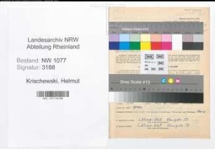 Entnazifizierung Helmut Krischewski , geb. 30.12.1922 (Polizist)