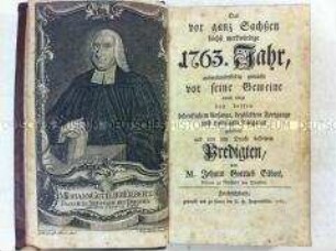 Predigtsammlung auf das Jahr 1763