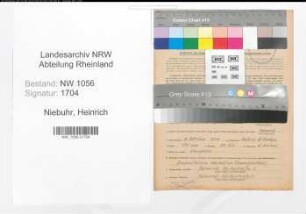 Entnazifizierung Heinrich Niebuhr , geb. 08.10.1894 (Beamter)