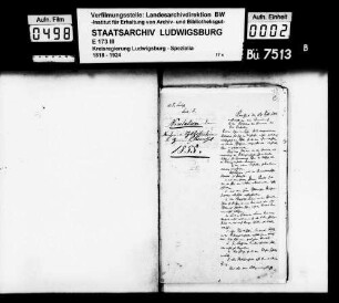 Kirchen- und Schulsachen, Oberamt Leonberg
