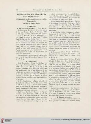 Bibliographie zur Geschichte der Architektur