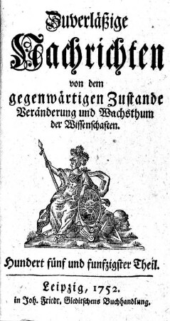 Hundert fünf und funfzigster Theil.