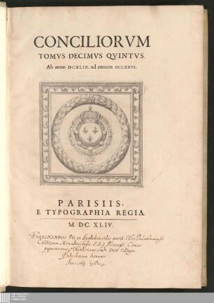 Tomvs Decimvs Qvintvs: Ab anno DCXLIX. ad annum DCLXXVI.