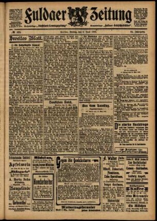 Zweite Ausgabe vom Freitag, den 02. Juni 1905.