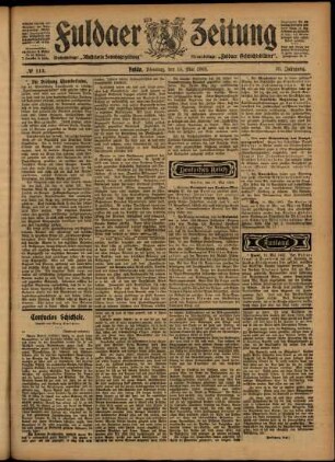Ausgabe vom Dienstag, den 19. Mai 1903.