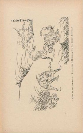 Combat de grenouilles. - Composition de Mitsouoki, du "Gouashi Kouaiyo."
