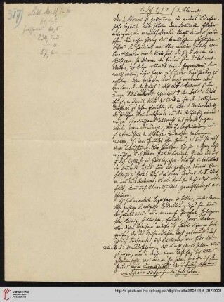 Heid. Hs. 3895 II B - 5,317: Nachlass Heinrich Bassermann, Sonn- und Feiertagspredigten: Predigt zu 1 Joh 2,1-3 (Dass der rechte Grund für unsren Adventsjubel darin liege, dass Jesus unser Fürsprecher ist)