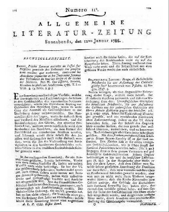 Herz, Marcus: Marcus Herz an die Herausgeber des hebräischen Sammlers über die frühe Beerdigung der Juden. - Berlin, 1787