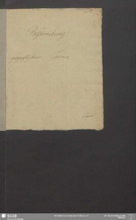 Beschreibung geognostischer Touren 