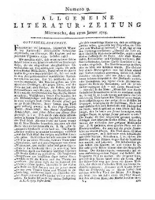 Auswahl der nützlichsten und unterhaltendsten Aufsäze aus den neuesten Brittischen Magazinen für Deutsche. Bd. 1. Leipzig: Weygand [1784]