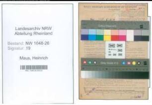 Entnazifizierung Heinrich Maus , geb. 09.03.1901 (Angestellter)