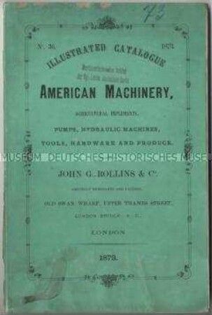 Maschinen und Gartengeräte der John Rollins Company in England