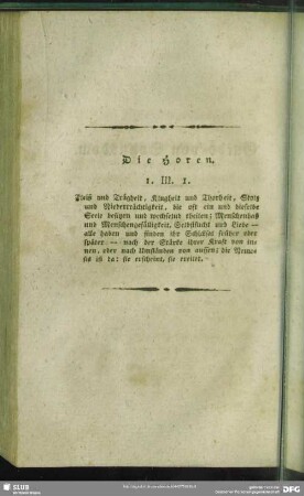 Die Horen