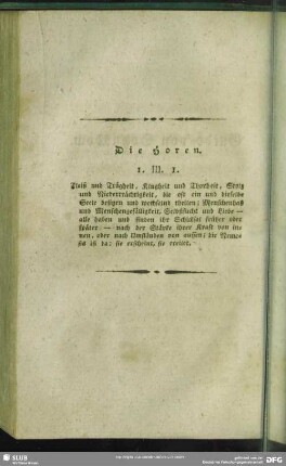 Die Horen